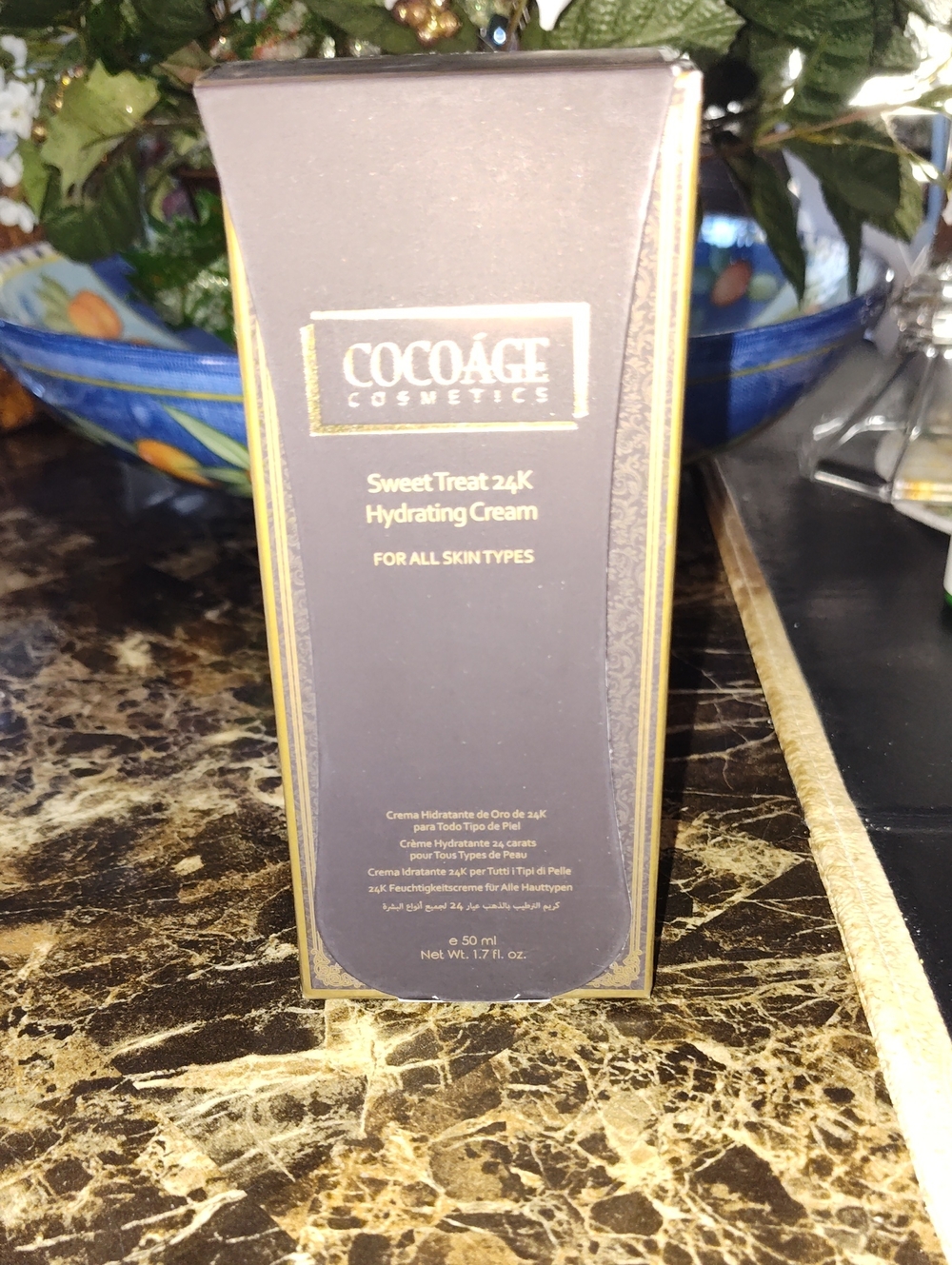 COCOAGE Sweet Treat 24K Hydrating Cream -For All Skin Types 1.7 Fluid Ounces